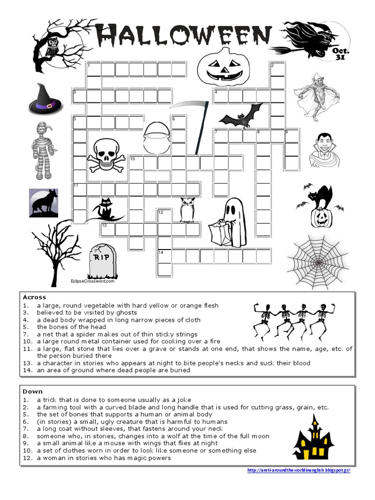 Halloween Crossword